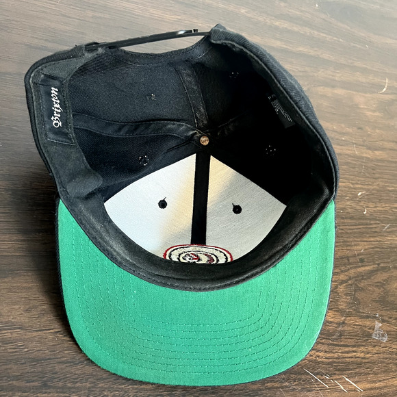 Brixton Hat Mfg Company Indian Chief Logo Trucker Hat Cap Black Snapback One Sz - Picture 7 of 9